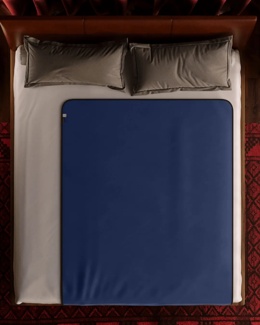 Liberator Fascinator Throw Velvety Waterproof Sex Blanket - Blue