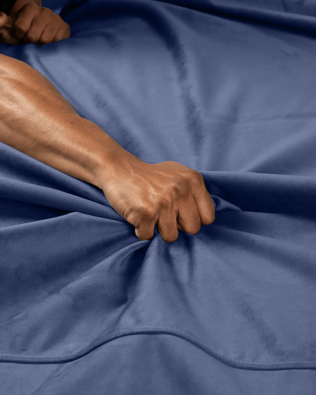 Liberator Fascinator Throw Velvety Waterproof Sex Blanket - Blue