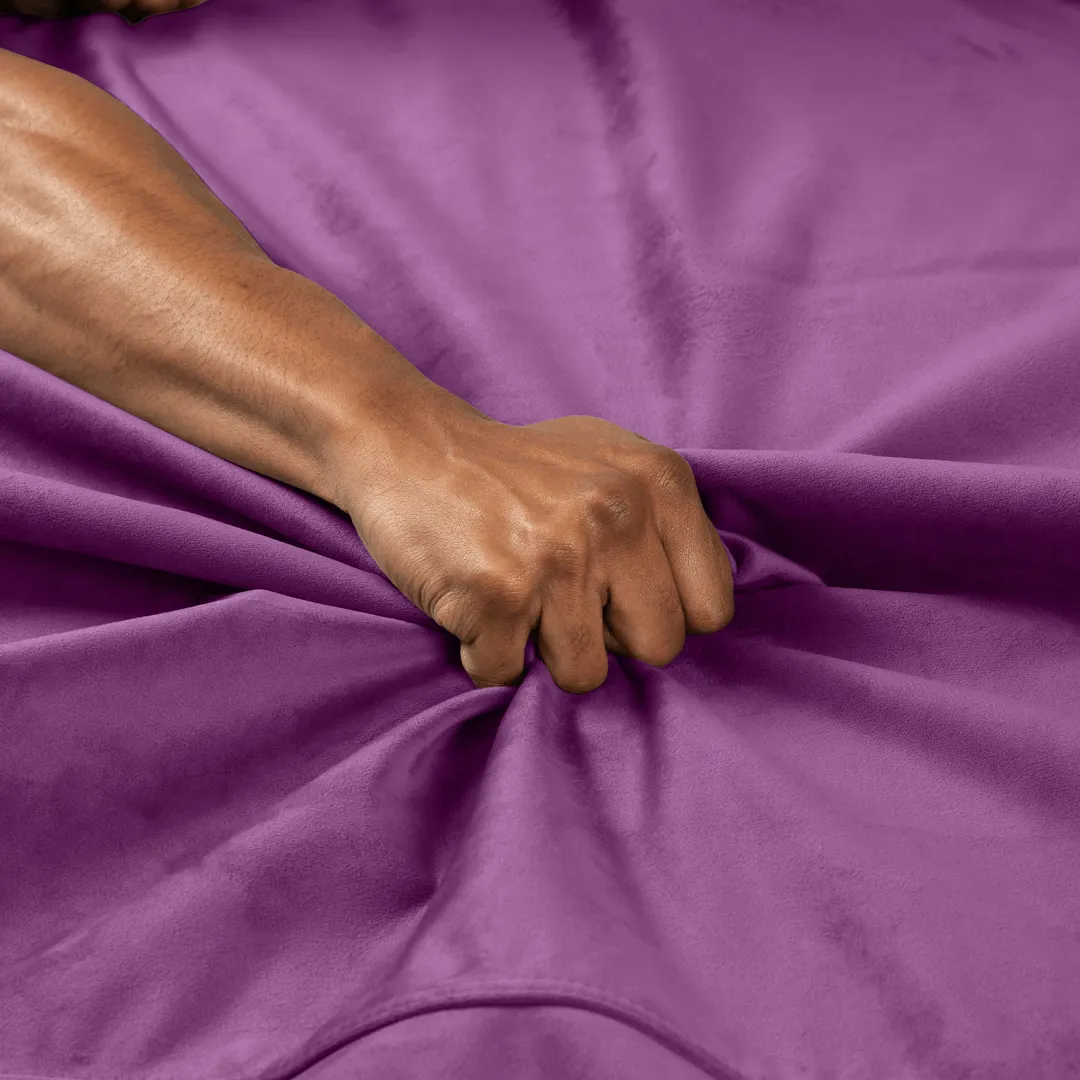 Liberator Fascinator Throw Velvety Waterproof Sex Blanket - Purple
