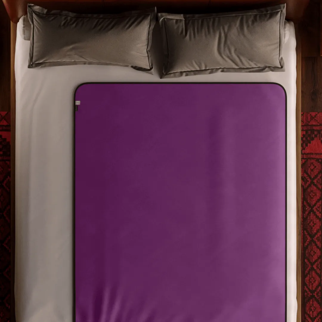 Liberator Fascinator Throw Velvety Waterproof Sex Blanket - Purple