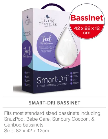 Living Textiles Smart-Dri Waterproof Mattress Protector - Bassinet