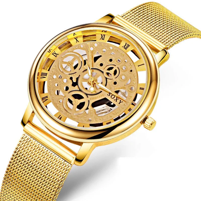 Luxury Skeleton Mesh Watch