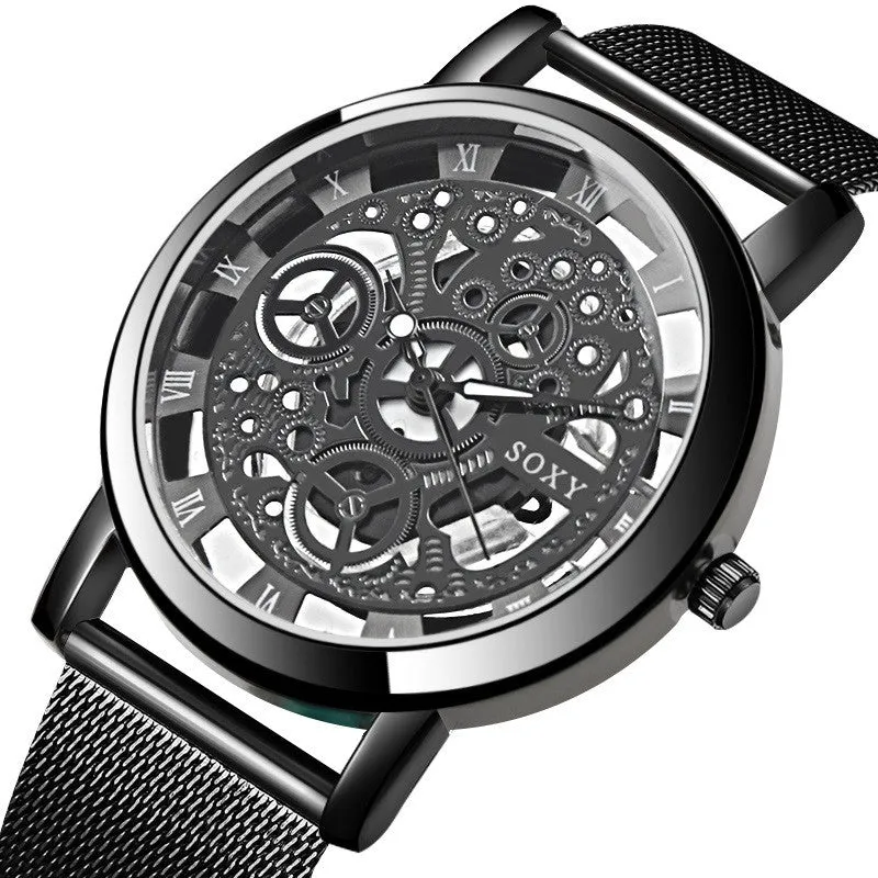 Luxury Skeleton Mesh Watch