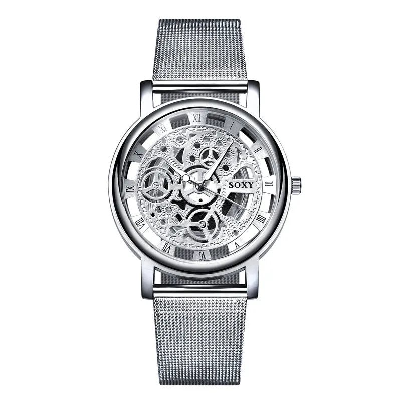 Luxury Skeleton Mesh Watch