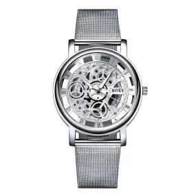 Luxury Skeleton Mesh Watch