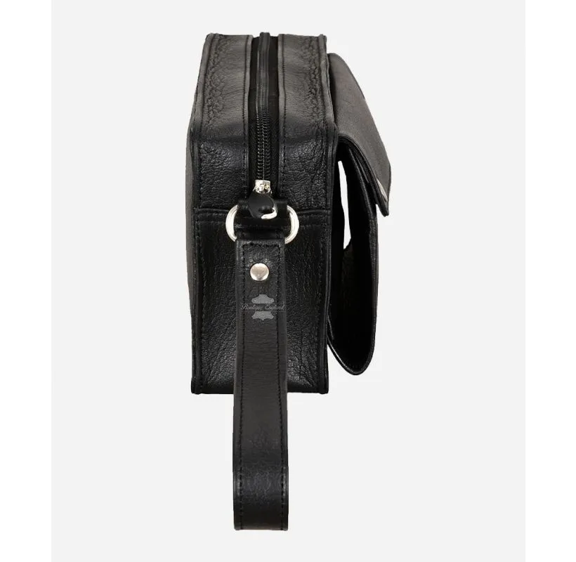 Mens Leather Wristlet Money Travelling Bag Mobile Cards Utility Pouch