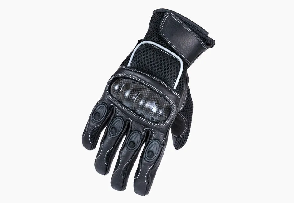 Mig Summer Mesh Leather Motorcycle Gloves