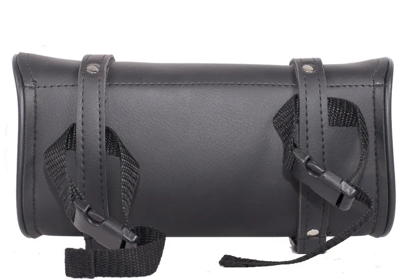 Motorcycle riding PVC 10" waterproof Blk Flame toolbag with quick release