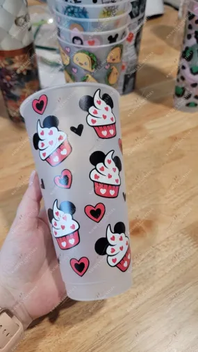 Mouse cupcake cold cup no logo