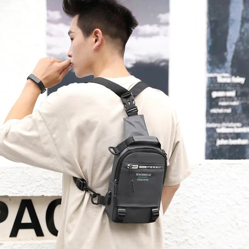 Multifunctional waterproof backpack with one shoulder
