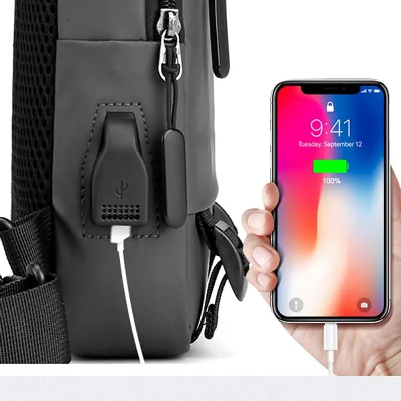 Multifunctional waterproof backpack with one shoulder