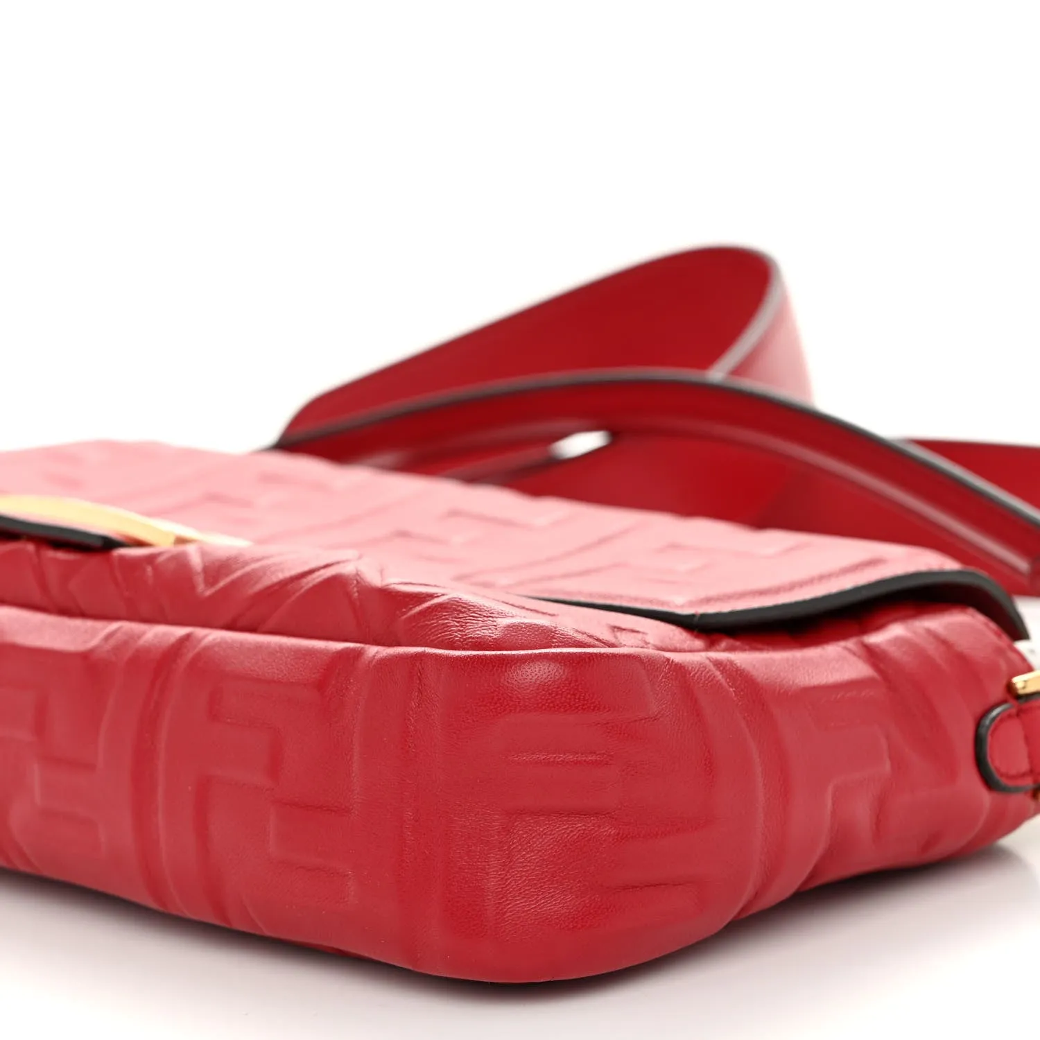 Nappa FF 1974 Embossed Baguette Fragola