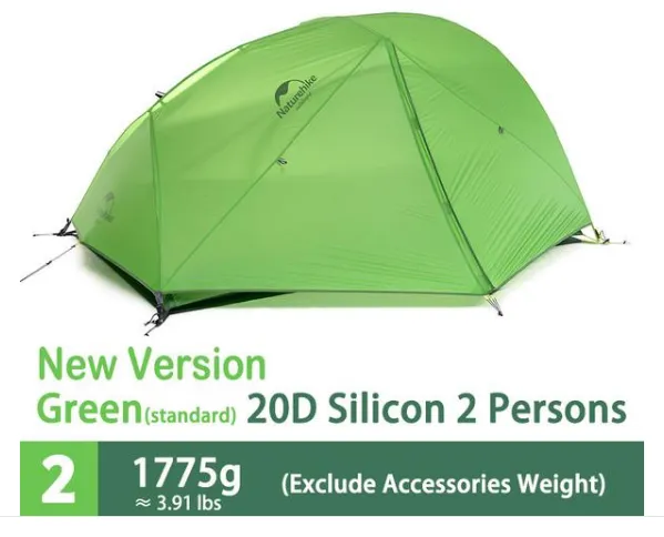 Naturehike 2 Persons Double Layers Camping Tent Ultralight Waterproof