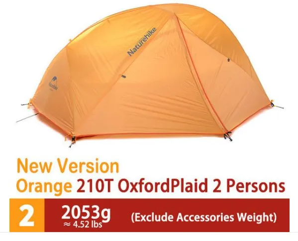 Naturehike 2 Persons Double Layers Camping Tent Ultralight Waterproof