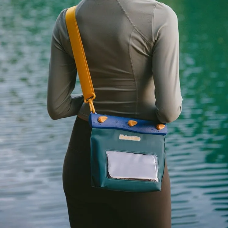 Naturehike Touch Screen Cell Phone IPX8 Waterproof Bag Swimming Diving Bag Trail Rafting Equipment, Color: 5.6L Yellow