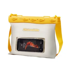 Naturehike Touch Screen Cell Phone IPX8 Waterproof Bag Swimming Diving Bag Trail Rafting Equipment, Color: 5.6L Yellow