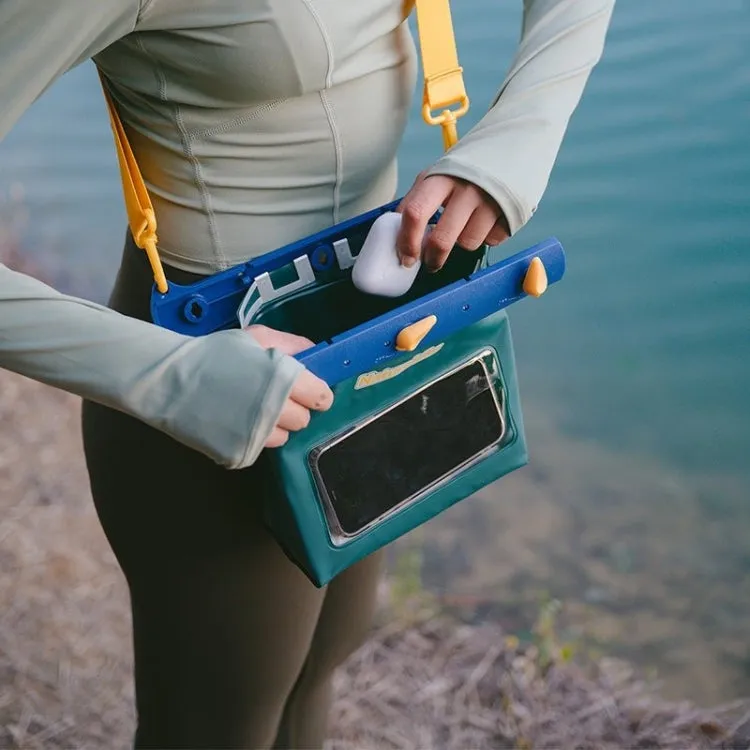 Naturehike Touch Screen Cell Phone IPX8 Waterproof Bag Swimming Diving Bag Trail Rafting Equipment, Color: 5.6L Yellow