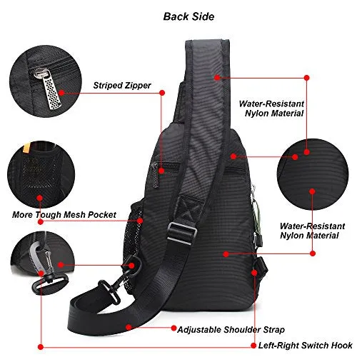 NCGElite™ Men's Tablet Crossbody Sling Chest Bag - iPad Shoulder Day Bag