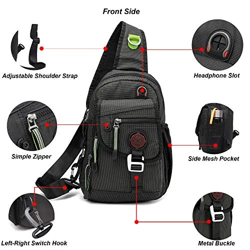 NCGElite™ Men's Tablet Crossbody Sling Chest Bag - iPad Shoulder Day Bag