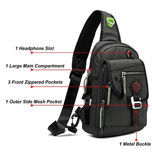 NCGElite™ Men's Tablet Crossbody Sling Chest Bag - iPad Shoulder Day Bag
