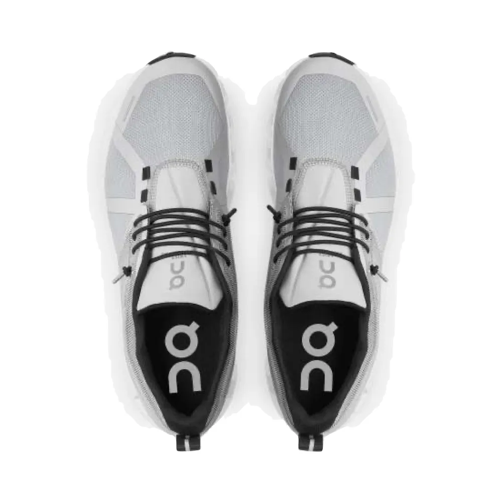 On Women's Cloud 5 Waterproof Sneaker (Glacier/White)