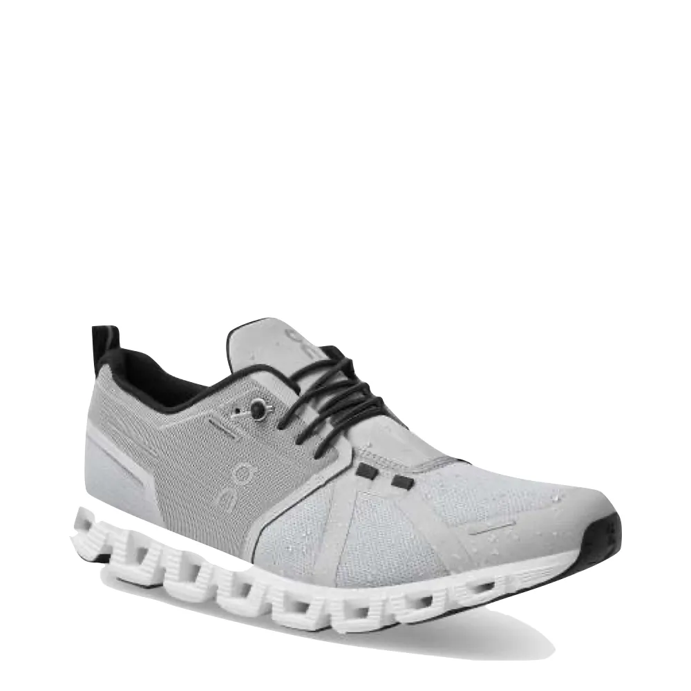 On Women's Cloud 5 Waterproof Sneaker (Glacier/White)