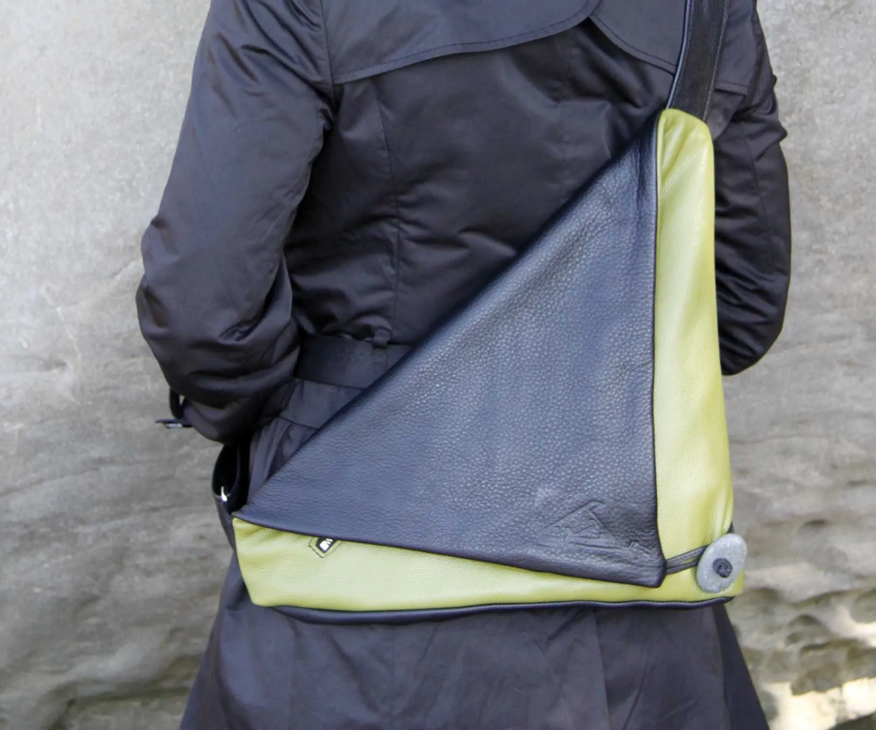 Origami Body Fold - Reversible Crossbody Messenger Bag