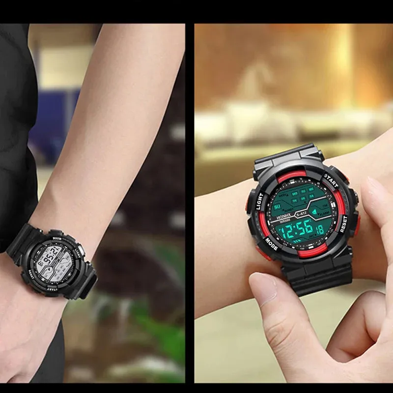 Outdoor Sport Men's Watch – Multifunctional Waterproof Military Digital Watch