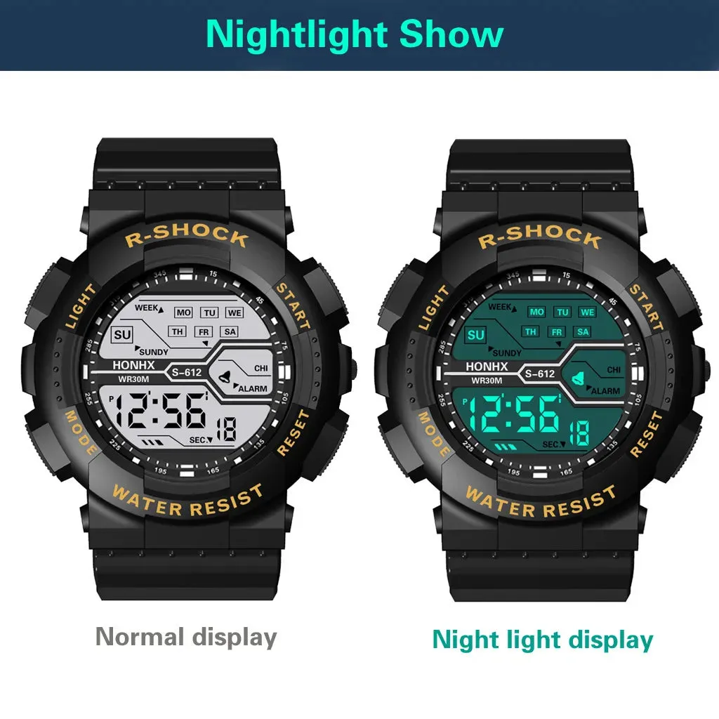 Outdoor Sport Men's Watch – Multifunctional Waterproof Military Digital Watch