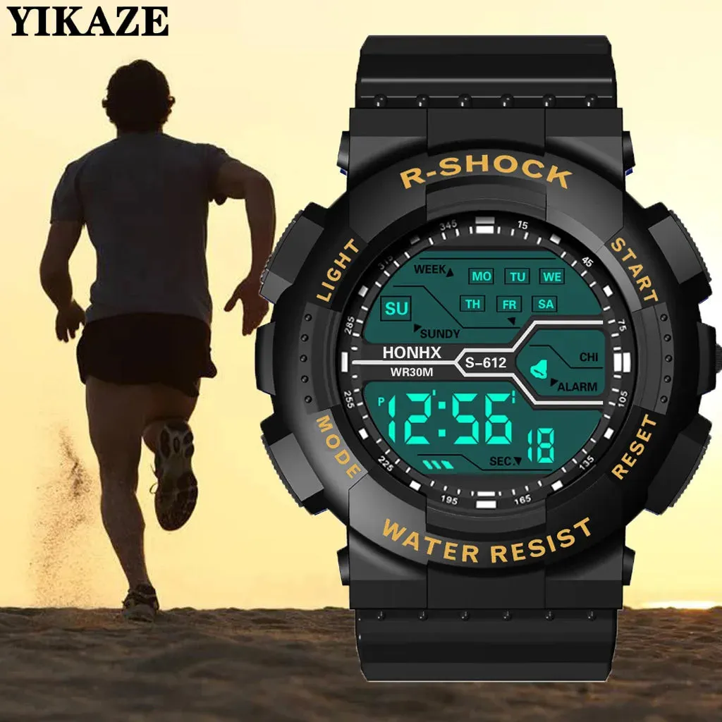 Outdoor Sport Men's Watch – Multifunctional Waterproof Military Digital Watch