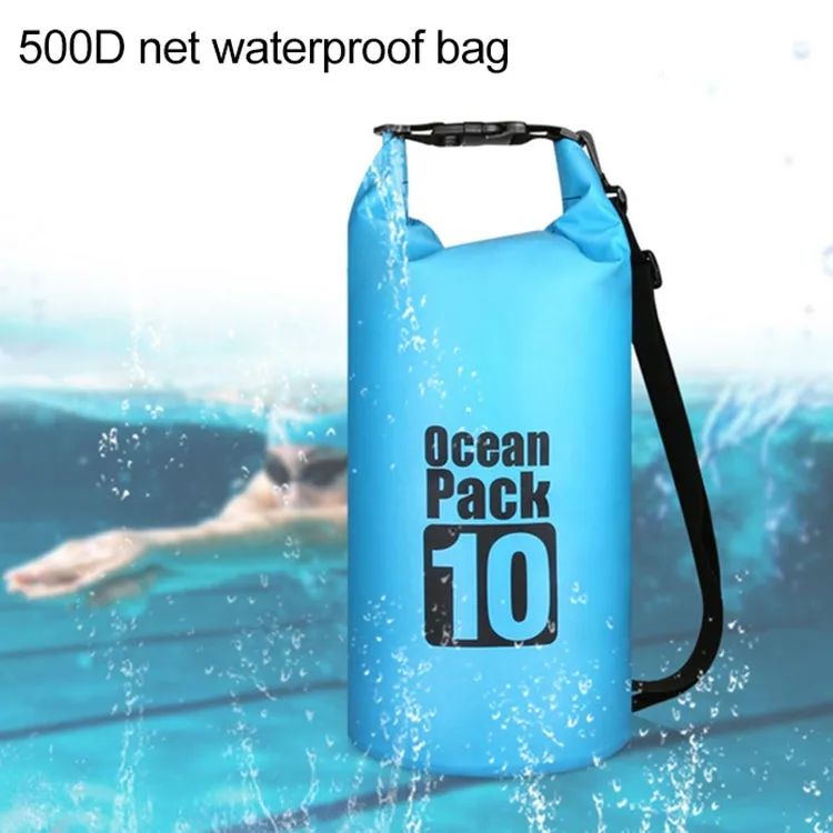 Outdoor Waterproof Bag Dry Sack PVC Barrel Bag, Capacity: 2L (Dark Blue)