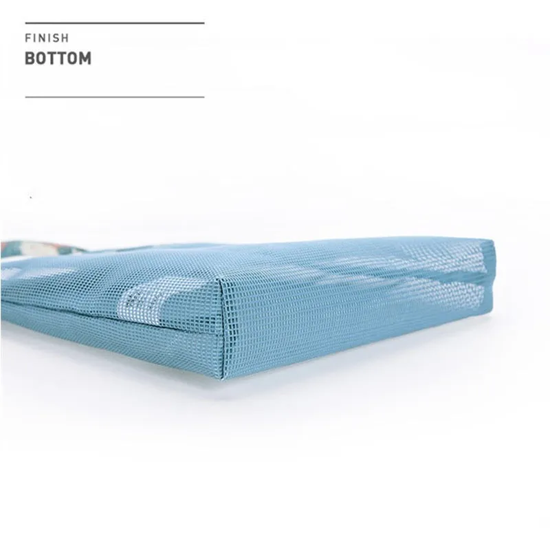 Outdoor Waterproof Clothes Cosmetic Storage Bag Mesh Grid Bag
