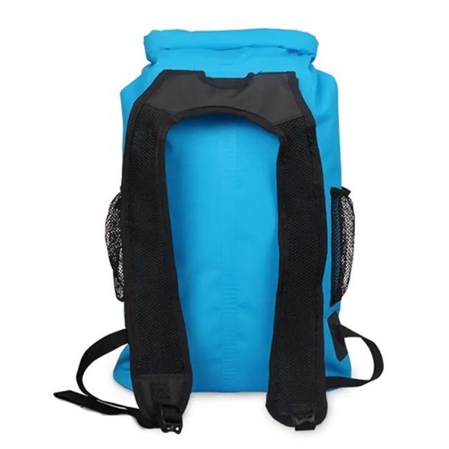 Outdoor Waterproof Dry Dual Shoulder Strap Bag Dry Sack PVC Barrel Bag, Capacity: 25L (Green)