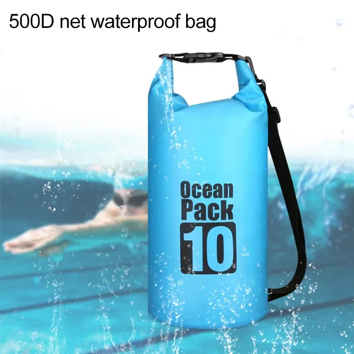 Outdoor Waterproof Single Shoulder Bag Dry Sack PVC Barrel Bag, Capacity: 5L (Black)