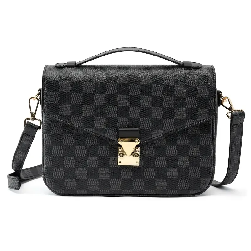 Paziye Check Print Ladies Crossbody Bag