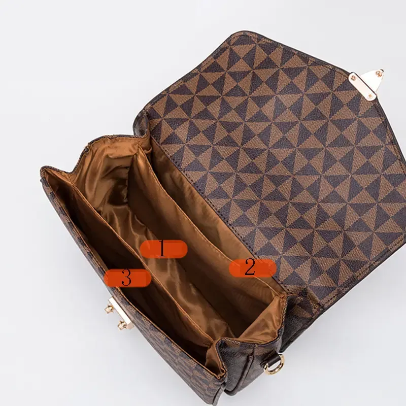 Paziye Check Print Ladies Crossbody Bag