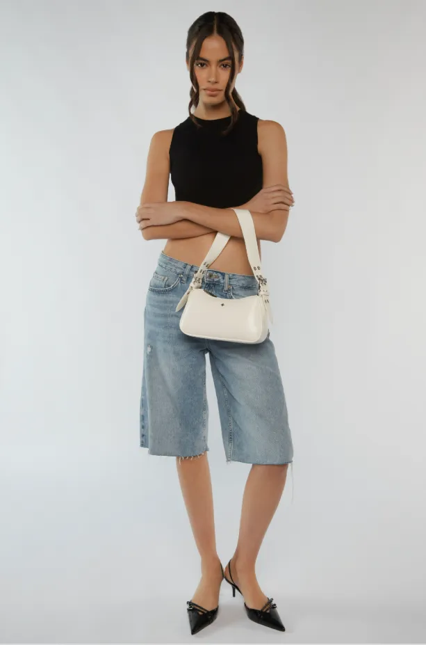 PETA   JAIN Queen Bag - White Crinkle