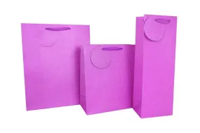 Pink Glimmer Gift Bottle Bag - Bottle size 13 x 9 x 36cm