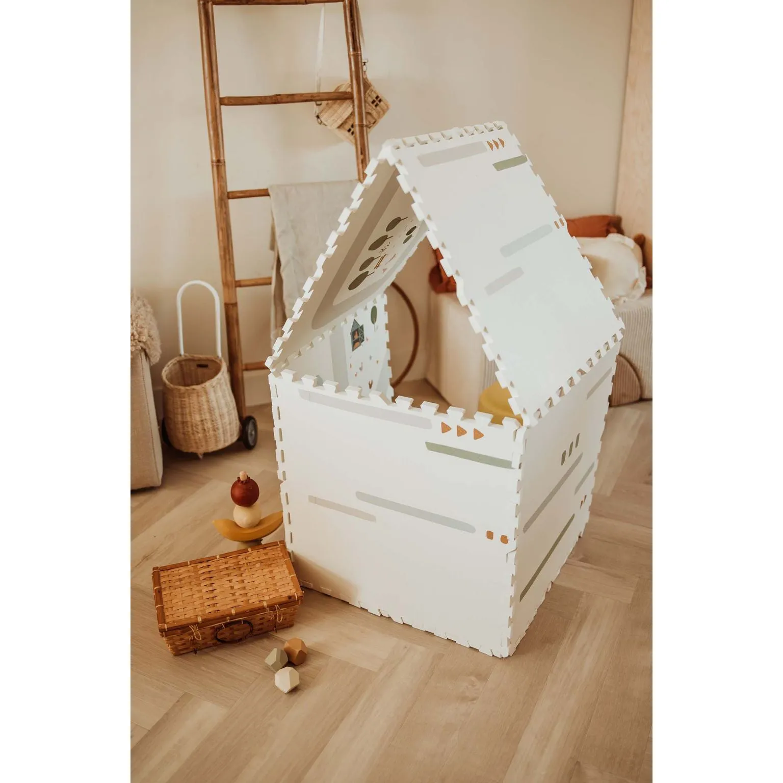 Play&Go EEVAA 3-in-1 Reversible Puzzle Playmat - Farm - 120x180cm