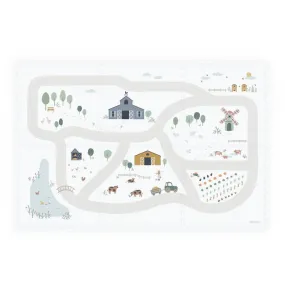 Play&Go EEVAA 3-in-1 Reversible Puzzle Playmat - Farm - 120x180cm