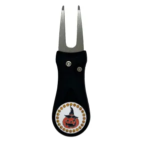 Pumpkin Golf Ball Marker With Colored Divot Repair Tool