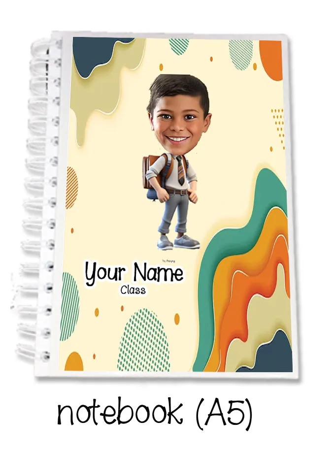 ""Caricature personalized (boys) labels packs