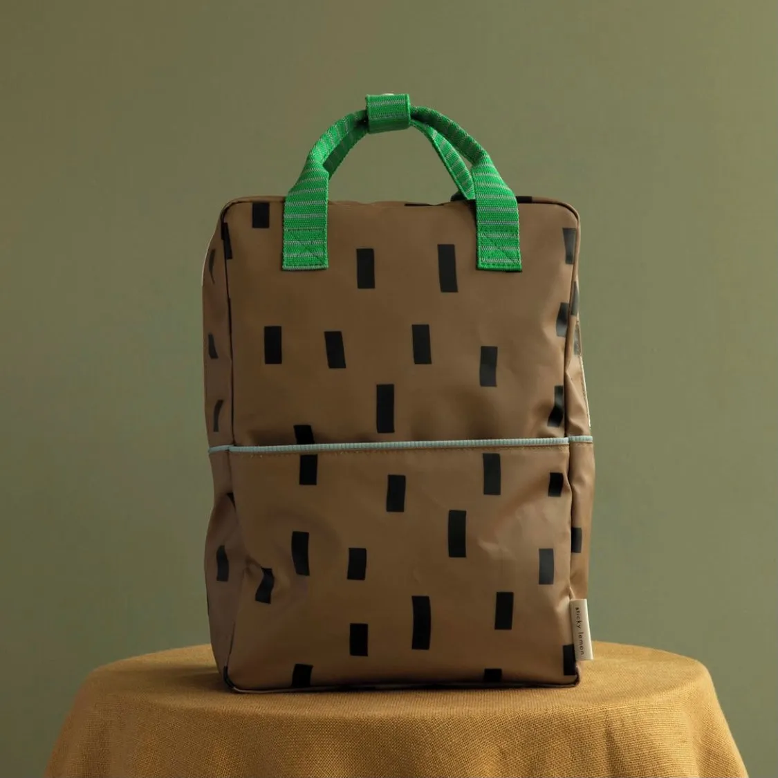 SALE - Large Backpack Sprinkles - Greens - was £50 now £35