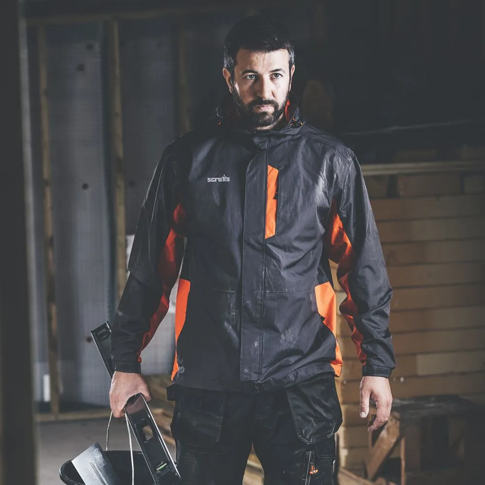 Scruffs Worker Jacket Graphite  Orange Medium 44" Chest