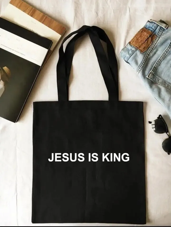 Shopping Bags Way Maker Miracle Worker My God Christian Canvas Tote Bag Faith Hope Love Jesus Print Reusable Shoulder Book Bag