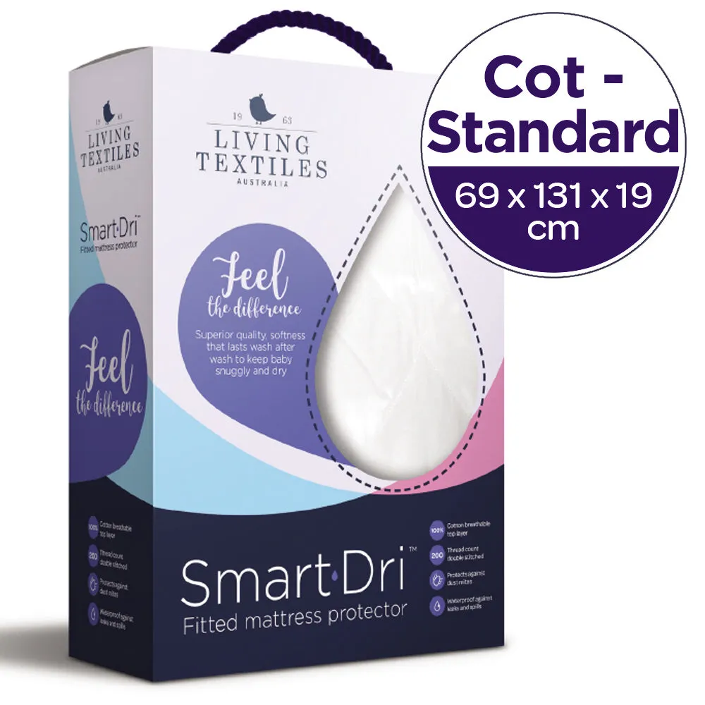 Smart-Dri Waterproof mattress protector-Cot (70x 132)