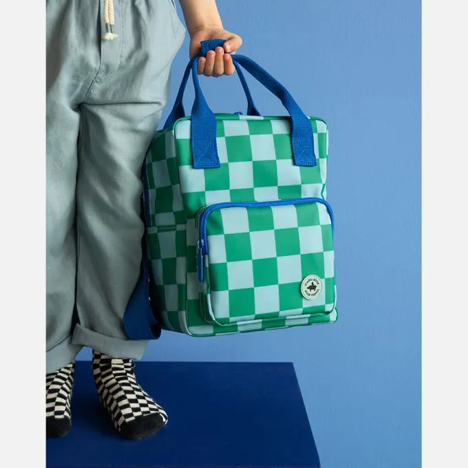 Studio Ditte Backpack toddler Small | Blocks Green Blue