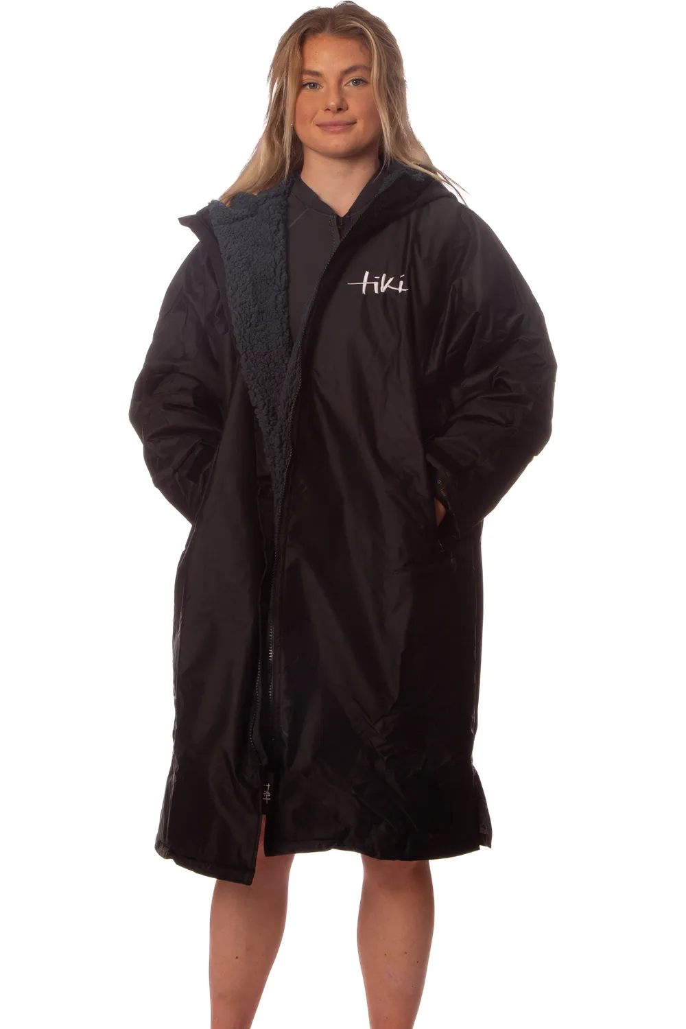Tiki Tech Robe Black Petrol