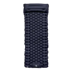 TPU Inflatable Sleeping Pad Camps Outdoor Waterproof Single Travel Cushion(Navy)