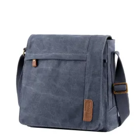 Troop London TRP0219 Classic Across Body Bag in Blue